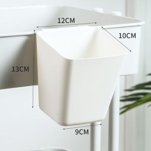 ฟรีสติ๊กเกอร์ กล่องพลาสติกแขวนได้ กล่องใส่ของ อเนกประสงค์ กล่องเก็บของแบบแขวน สีขาว