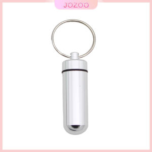 Jozoo Aluminum Keychain Medication Pill Box Portable Mini Travel Pill Boxes Medicine Vitamin Holder case