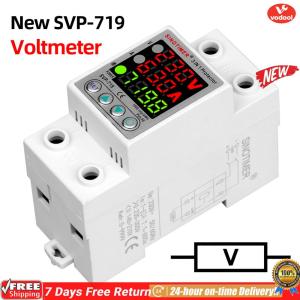 [Vodool Official Mall]220V 40/63A Adjustable Over Under Voltage Protective Device Din Rail Relay Protector Current Protection Limit