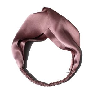 100% Mulberry Silk Headbands for Women Vintage Cross Elastic Head Wrap Hair Accessories 16 Momme2026