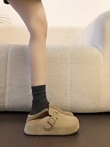 [Free Shipping] WomenS Spring Retro Thick-Soled Slip-On Mules With Internal Height Increase