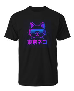Tokyo Neon Cat Tee (東京ネコ)