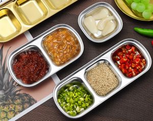 Stainless Steel Thick Deepen Korean Seasoning Sauce Dish side plate sauce plate Pinggan sos tebal