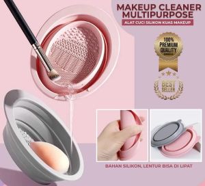 Mangkuk Pembersih Makeup Brush / Makeup Cleaner Multipurpose Cleaner Bowl / Silicone Alat Cuci Kuas Makeup