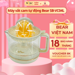 Máy vắt cam mini 35w Bear SB-VC04L - 3 đầu vắt tiện lợi xoay 2 chiều vắt tối đa cho bạn cốc nước ép thơm ngon mỗi ngày