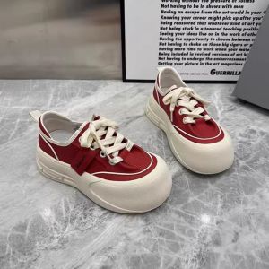 Giày thể thao nữ da thật đế dày giá khuyến mãi 2024 Giày thể thao chunky nhẹ đa năng đế platform mùa xuân mới