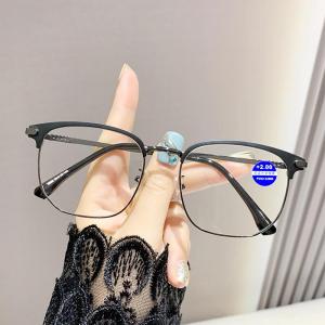 JN IMPRESSION Anti-blue Light Ultra-light Eyebrow Frame High-end Business High-definition Reading Glasses