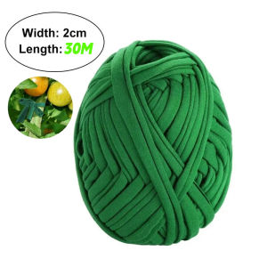 30/60m Green Garden Rope Plants Support Soft Cloth Strip Tomatoes Vine Climbing Care Binding Strapping Home Cable Storage Rope