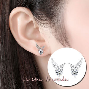 Lareyna Aravenda Anting Wanita S925 Sayap Angel Kristal Korea Style AT047