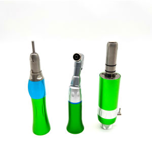 Colorful  Dental Handpiece Kit Set Air Turbine Micro motor Straight Contra Angle Slow Speed Handpiece air motor 2 holes 4 holes