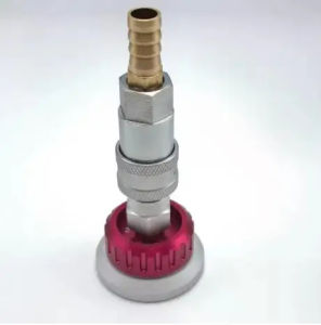 Self Sealing Metal Vacuum Valve Nozzle Reusable Vacuum Bag Connector for Prepreg Vacuum Process Carbon Fiber Resin Infusion