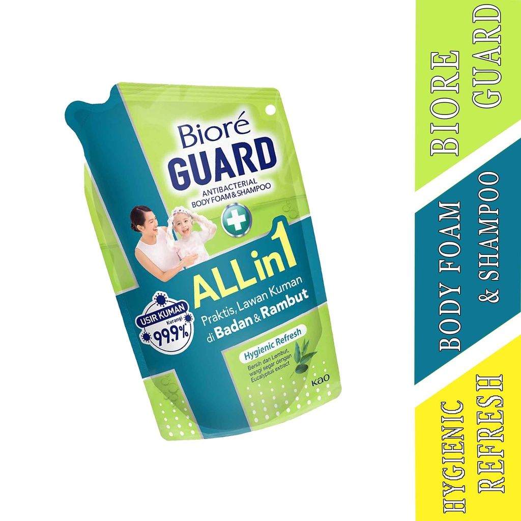 BIORE Hygienic Refresh - BIORE Guard All In 1 - Body Foam & Shampoo ...