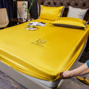 SUNLIGHT HOME ผ้าปูที่นอนเย็นน้ำแข็งพร้อมปลอกหมอน ชุดผ้าปูที่นอนนอนฤดูร้อน ชุดผ้าปูที่นอนรัดมุม ผ้าปูที่นอน6ฟุตผ้าปูที่นอน5ฟุต