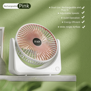 BMFUEW Lightweight Mini Fan Rechargeable Strong Wind Portable Electric Fan Small Fan High Air Volume TriPole Desk Fan Outdoor