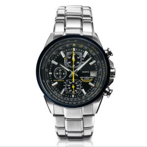 Blue Angel Flight Quartz Steel Strap 3Eyes 6Hands