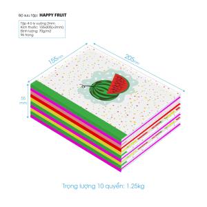 [HCM]10 cuốn Tập học sinh Happy Fruit hiệu Tabook 96 trang ĐL70 (TAB007b)