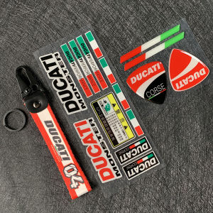 For DUCATI Scrambler 1200 959A 848 796 821 916 996 998 1098 1199 Logo Reflective Sticker Motorcycle Helmet Waterproof Modified Decal Italian Flag Sticker Accessories