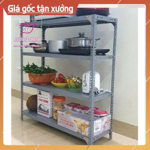 Kệ sắt V lỗ đa năng 4 -5 tầng dài 12m x rộng 03m x cao 12- 15m. Kệ lắp ghép đa năng để đồ