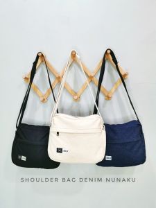 TAS SELEMPANG SHOULDERBAG MATERIAL DENIM DAN CANVAS