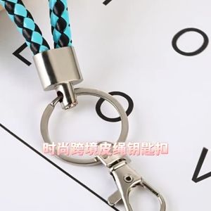 PU Leather Rope Keychain Rope Keyring Souvenirs Gift Door Gift Key Chain Short Leather Cord Hand Rope