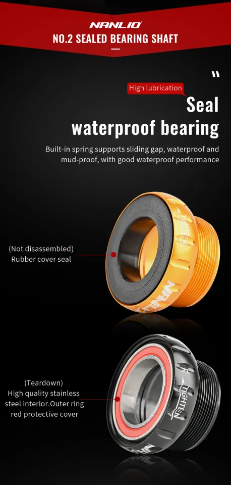 Nanlio BSA BB Ceramic Bearing Bottom Bracket Screw Type 68/73 mm