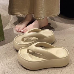 [Free Shipping] EVA Thick-Soled Flip-Flops For Women Suitable For Outdoor Wear In Summer With A Soft Sole Height-Enhancing Design And Non-Slip Features For Indoor And Beach Use New Summer Style