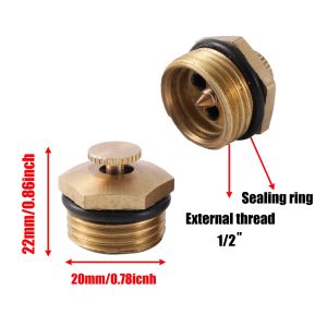 10Pcs 360° Spray Nozzle  Adjustable 1/2" Male Thread Sprinkler Garden Greenhouse Farming Irrigation