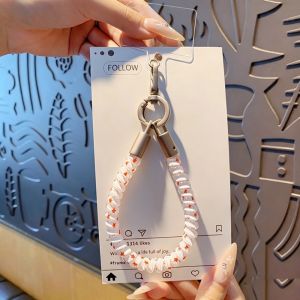 MIRELAE Anti-Lost Phone Wrist Strap TPU Adjustable Phone Case Charm Strap Portable Coiled Telephone Cord Phone Wrist Chain Phone Accessories