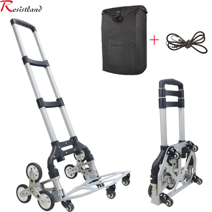 75kg All Terrain Hand Truck With Bungee Cord Heavy Foldable Trolley For 