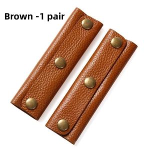 2pcs Suitcase Handle Pad PU Anti-Strangle Hand Shoulder Strap Bag Handle Protective Cover