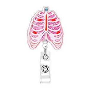 Acrylic Anatomical Organ Reel Nurse Doctor Name Holder Acrylic Texture Suitable for Hospital Professional