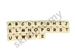 Additional Letter Beads for Teether Chain (Alphabet)