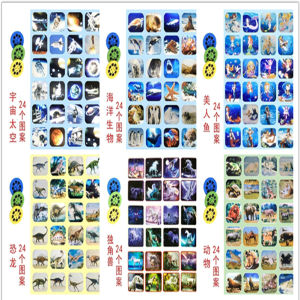 24 Scenes Childrens Bedtime Story Pacify Lamp Color Light Projector Light Dinosaur Mermaid Princess Forest Animal Small Flashlight Toy