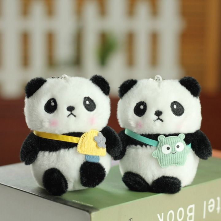 UCEPRO Cartoon Panda Panda Plush Keychain Strawberry Frog Panda Stuffed ...