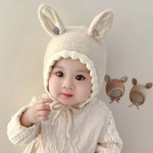 BMFUEW Elastic Baby Pullover Cap Solid Color Cartoon Brimless Beanie Cap Personality All-match Kids Woolen Hat Boys