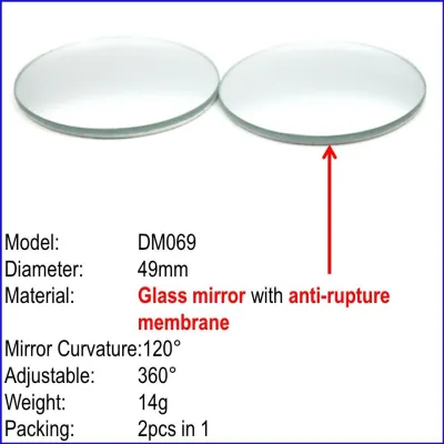 Car Blind Outside Spot Mirror Spot Side Mirror Frameless mirror wide 360 Degree Adjustable Rear Mirror Many designs