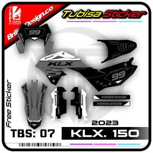 Sticker Striping Kawasaki KLX 150 2023 - Stiker Striping Variasi KLX 150 2023. TBS.SF.07