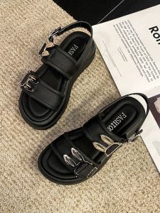 One for all พร้อมส่งจากไทย NEW รุ่นฮิต TX474 รองเท้ารัดส้น สูง4cm แต่งอะไหล่หูกระต่าย นุ่มใส่สบาย รองเท้าสฝพื้นหนาสไตล์ผู้หญิงน่ารัก