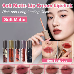 🤩Big Discount🤩White Lipstick Lip Cream Soft Matte Lip Cream Lipstick Velvet Matte Lipstick Soft Focus Lazy Style Lip Makeup Nude Natural Look Brightening Lip Color Moisturizing Non Transfer Lipstick Matte Lipstick Hydrating