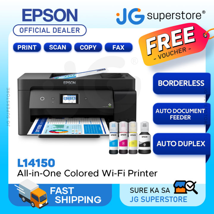 Epson EcoTank L14150 Duplex All-in-One Ink Tank Borderless Printer w ...