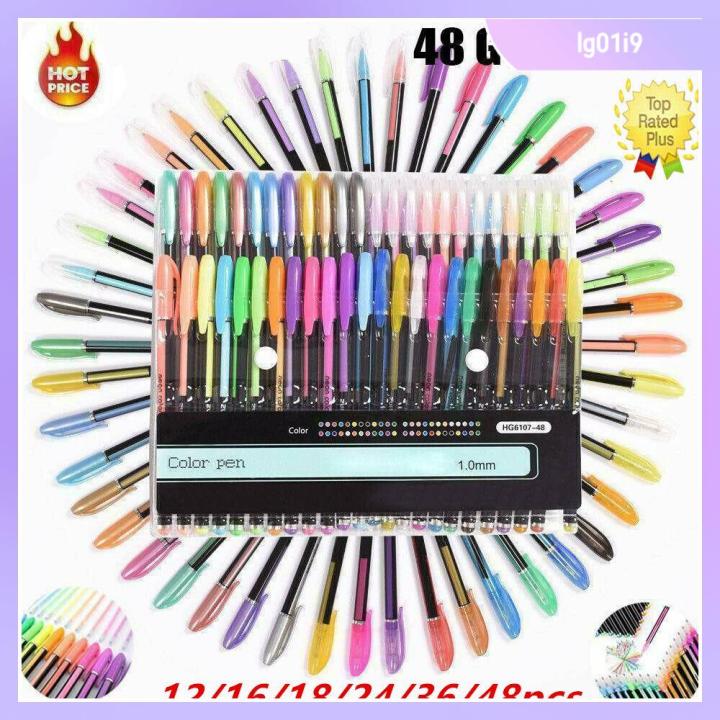 Gel Pens Best Adult Coloring Pens 12/16/18/24/36/48pcs Gel Pens - Main Image