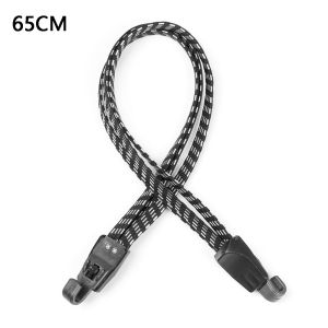 BETTERFORM Rubber Bicycle Luggage Rope Convenient to Carry Strong Elasticity Tensioning Belts Durable Black Cord Hooks Outdoor
