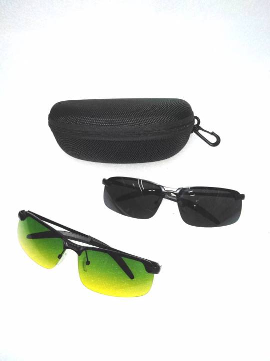 icon sunnies WITH CASE Polarized Night Vision Mirror Driving