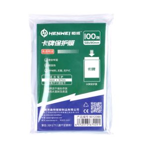 HENWEI Card Sleeves 100PCS Soft Clear Transparent Sleeves for Pokemon Yugioh One Piece MTG Holder