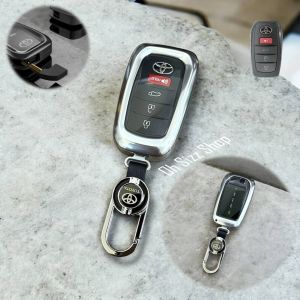เคสรีโมทรถ Toyota Camry 2025 All New แบบ 2 ชั้น ถอดกุญแจในรีโมทได้ (Double-Layer Aluminum Alloy Key Cover) ออกแบบผิวเรียบเนียน ใช้งานง่าย