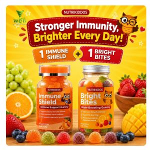 IMMUNE SHIELD + BRIGHT BITES  - Nutrikiddos Brightbites Gummies for Kids