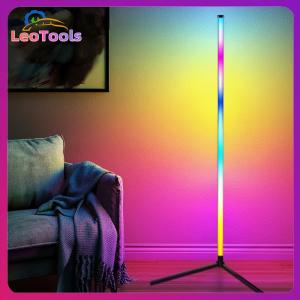 【Quick Delivery】 RGB Ambience Light with Music Sync Smart Modern Floor Lamp App & Remote Control for Bedroom Living Room Gaming Room 【After Sales Guarantee】
