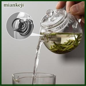 miankeji 150ml 5oz Mini rõ ràng ấm trà cao Borosilicate cho đồ uống nóng ấm trà cho một người sử dụng Kung Fu trà cho nhà văn phòng quán cà phê