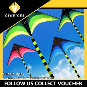 [Csndices] Kite Prairie Kite 1.2m Easy To Fly Adult Children Kite Triangle Kite Breeze Easy To Install