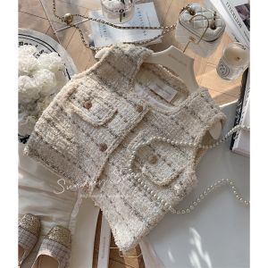 B3955 Quins Korea Premium Tweed Vest